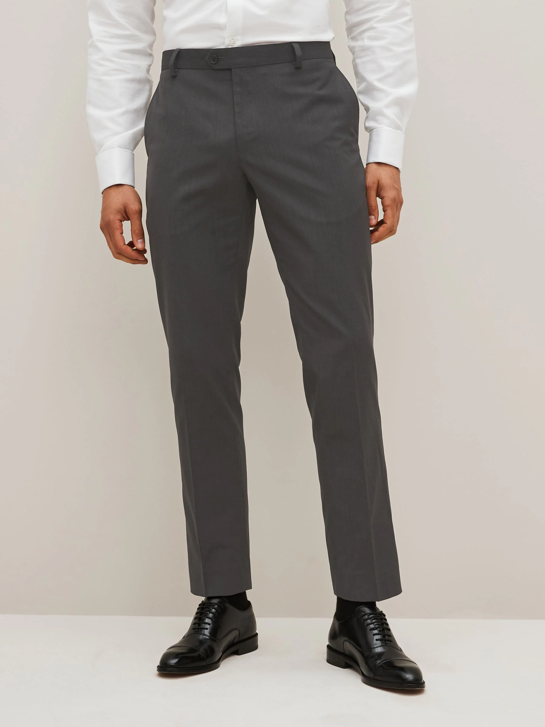 Antraciet - Slim Fit - Kostuumbroeken