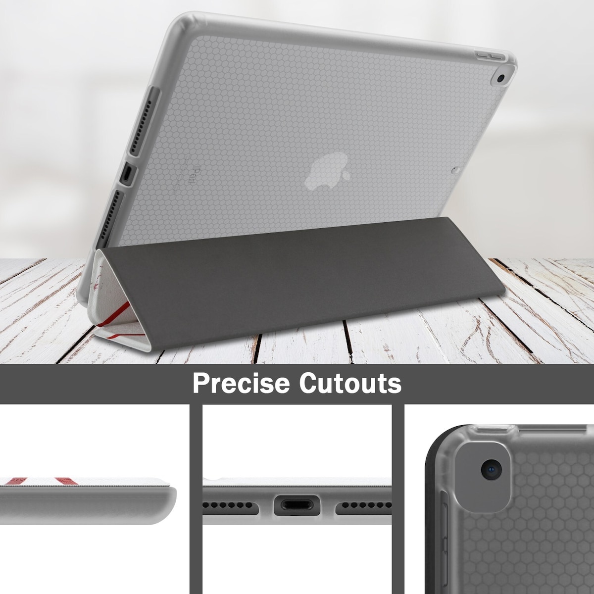 iPad PRO (10.5 Toll) lommebokdeksel cover (hvit)
