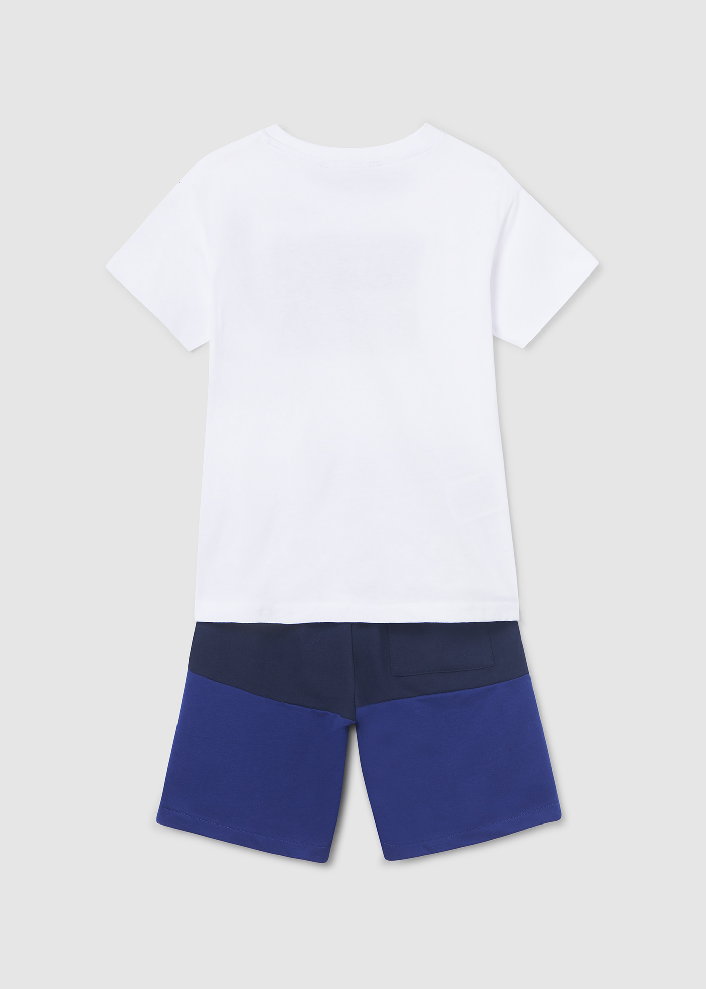 Conjunto de algodão de duas peças para meninos