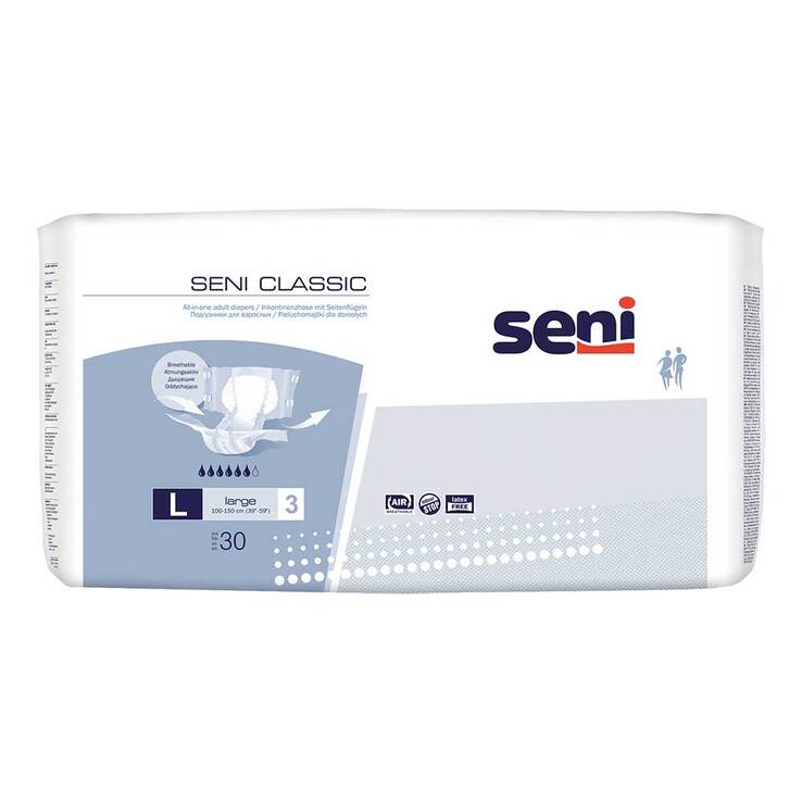Seni Classic Inkontinenzhose Größe L, 30 St