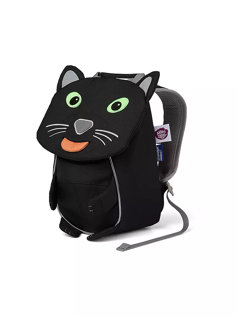 AFFENZAHN Kinder Rucksack Kleine Freunde - Panther schwarz