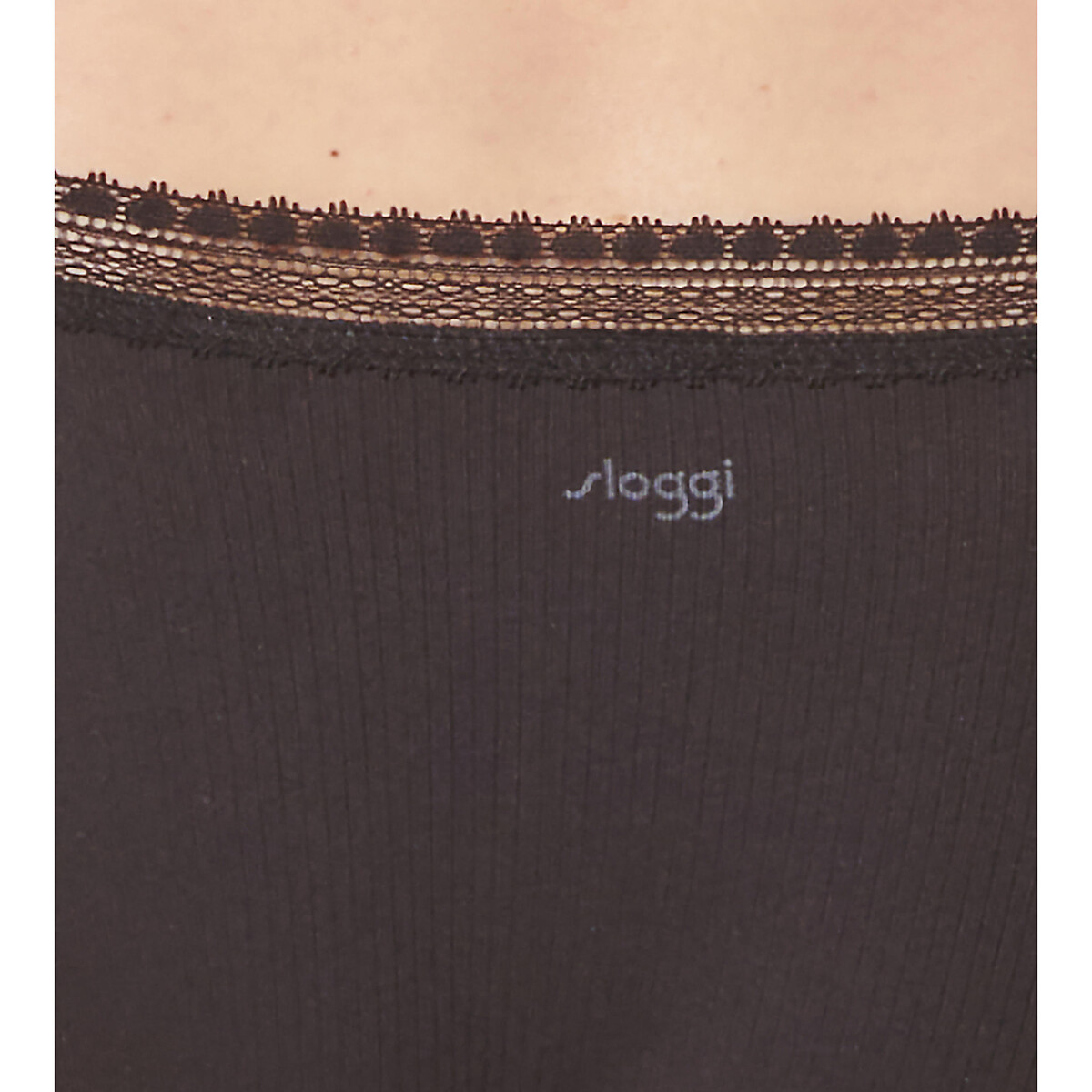 SLOGGI<br>Conjunto de 2 cuecas de cintura alta com textura canelada