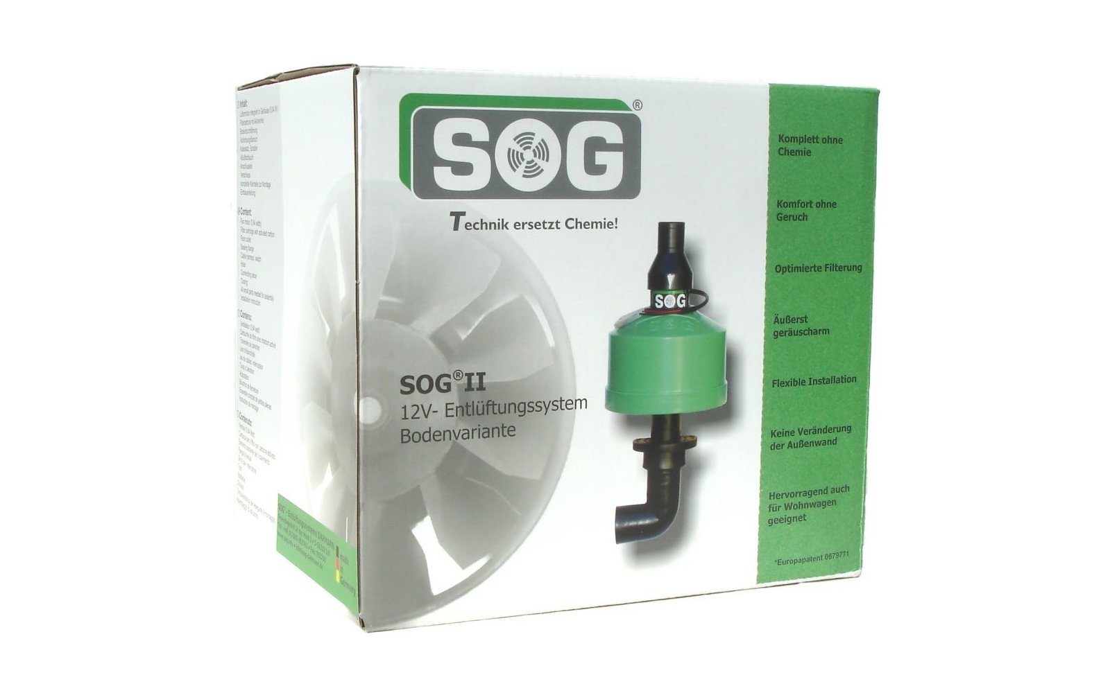 SOG Typ 320S Saneo Entlüftungssystem Bodenvariante