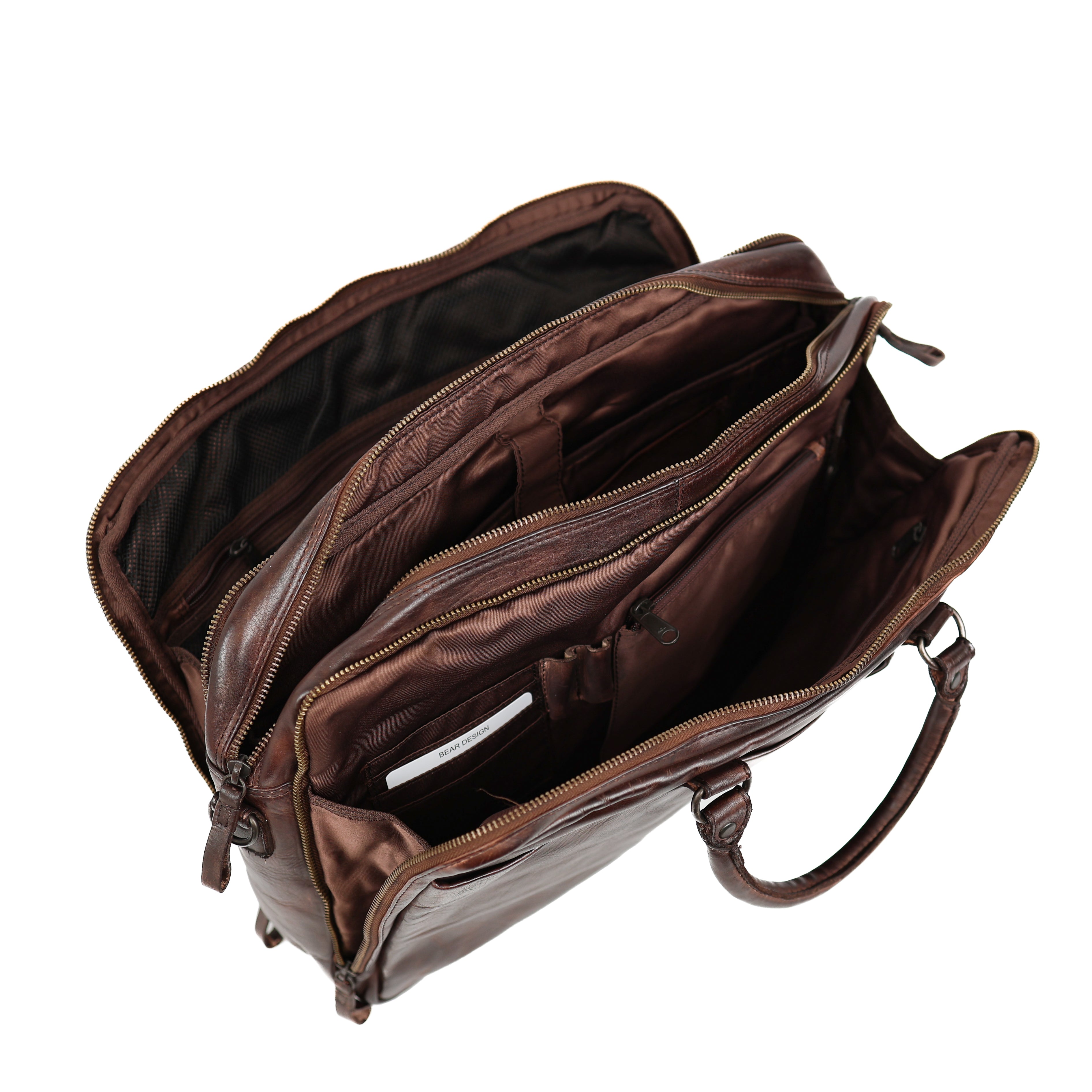 Laptoptas 'Silke' donkerbruin Brown