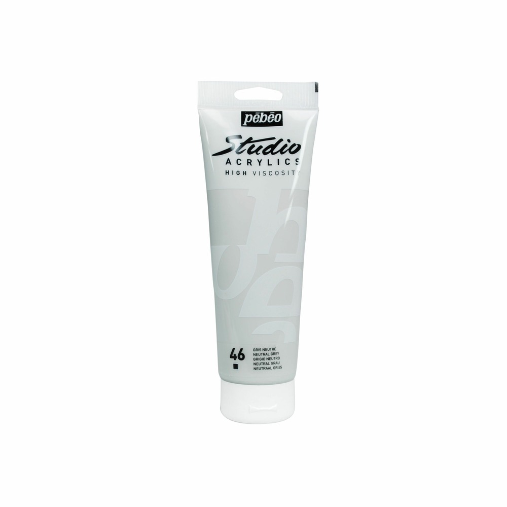 Peinture acrylique opaque - gris neutre - 250 ml