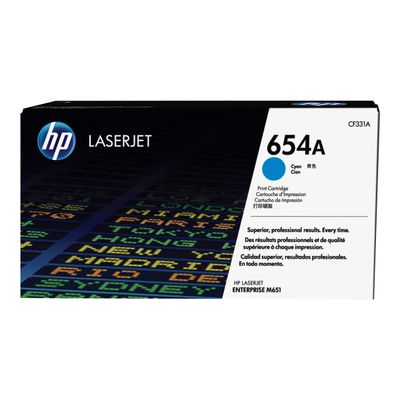 HP 654A - cyan - cartouche laser d'origine