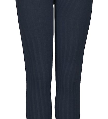 Melton trømpebukser - Rib - Navy