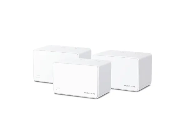 Mercusys Halo H80X (3-pack), Hvid, Intern, Mesh-system, 650 m², Dual-band (2,4 GHz / 5 GHz), Wi-Fi 6 (802.11ax)