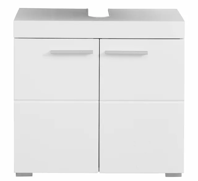 welltime Waschbeckenunterschrank »Avena« Waschtisch 2türig- Aussparung 26/8 cm - (B/T/H) 60/34/56 cm