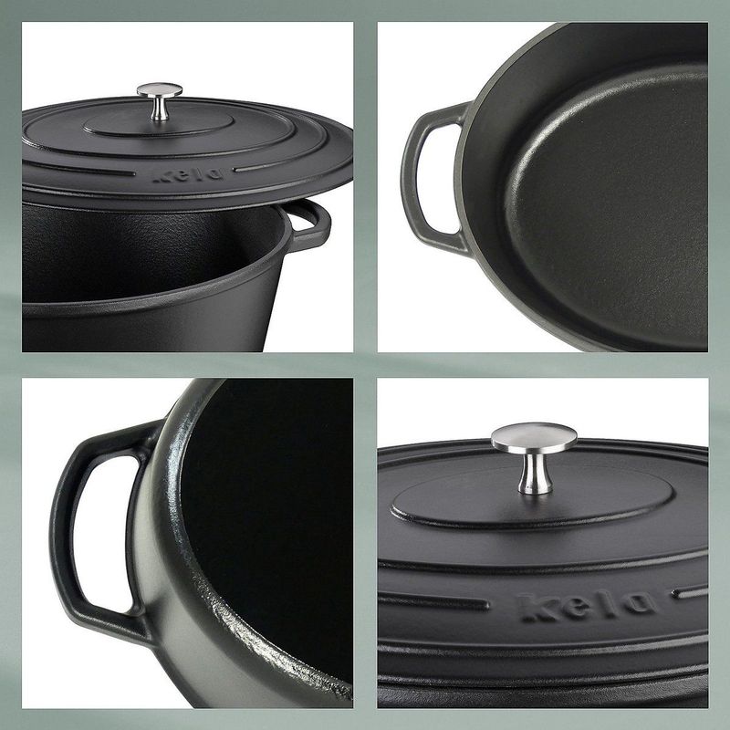 Braadpan Kela Calido met Deksel Rond Grijs 3