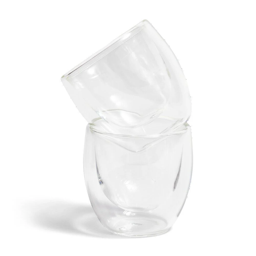 Lot de 2 verres double paroi 80ml
