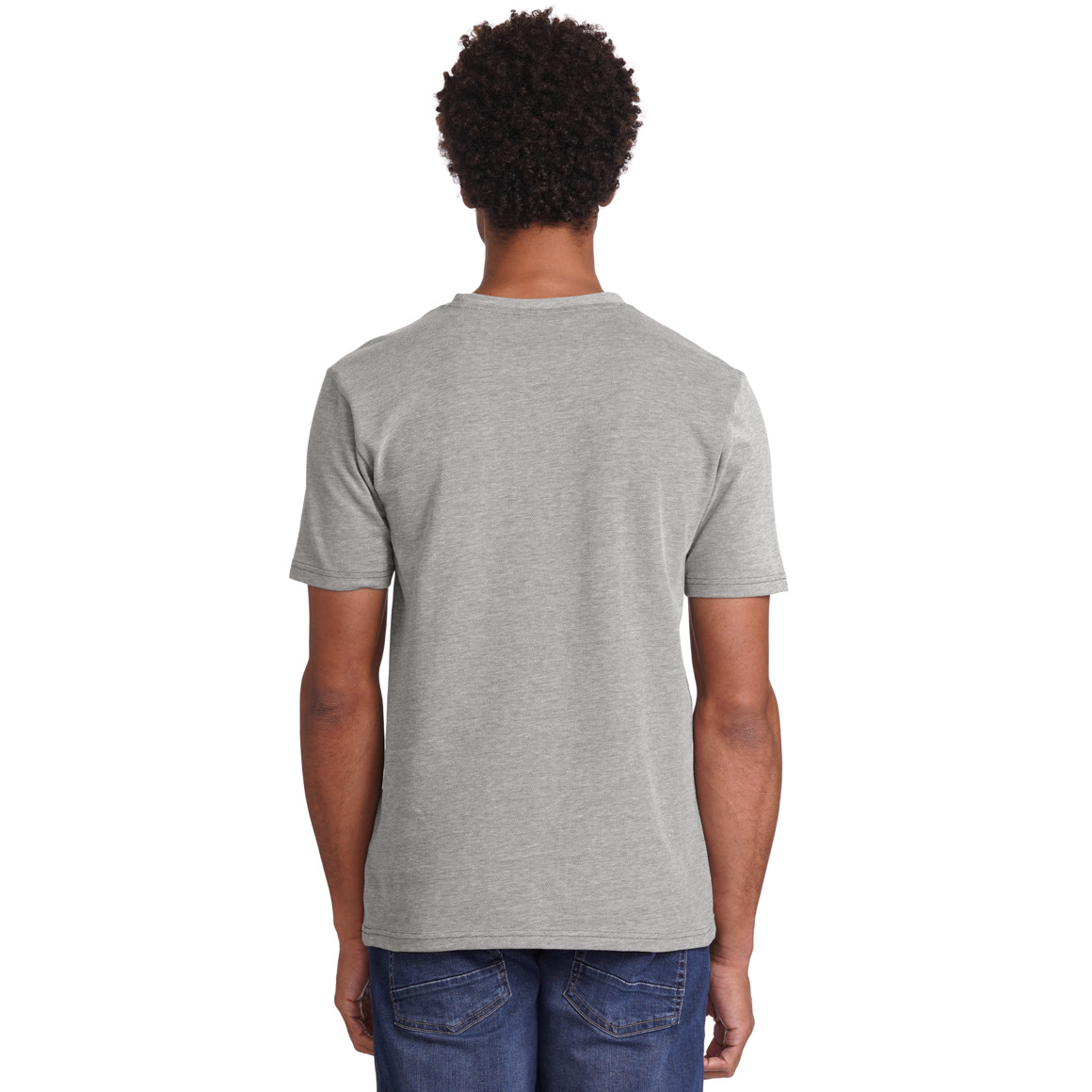 VanVaan Herren T-Shirt in Piqué-Qualität graugrün