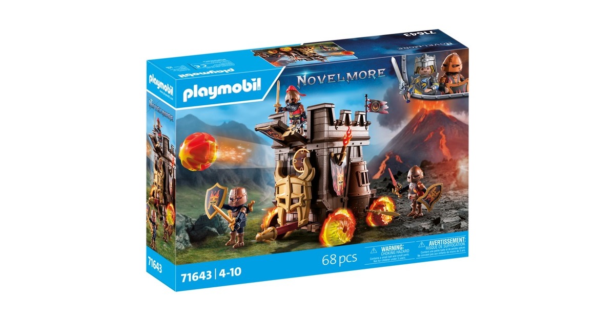 PLAYMOBILNovelmore - Burnham Raiders Strijdwagen met Vuurkanon Constructiespeelgoed  (71643)