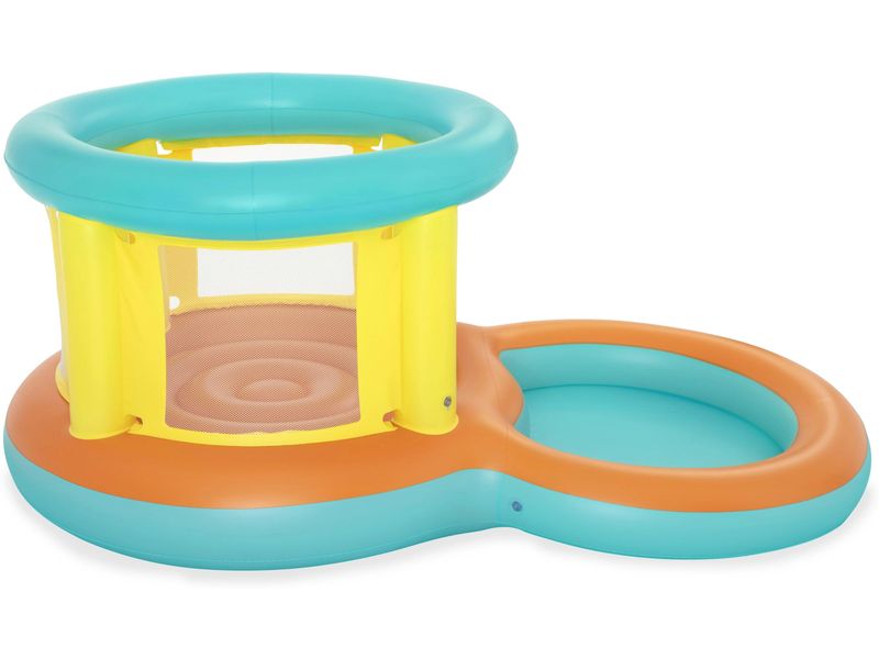 Bestway Planschbecken Jumptopia Bouncer & Play 239 x 142 x Aufblasbare Hüpfburg und Planschbecken