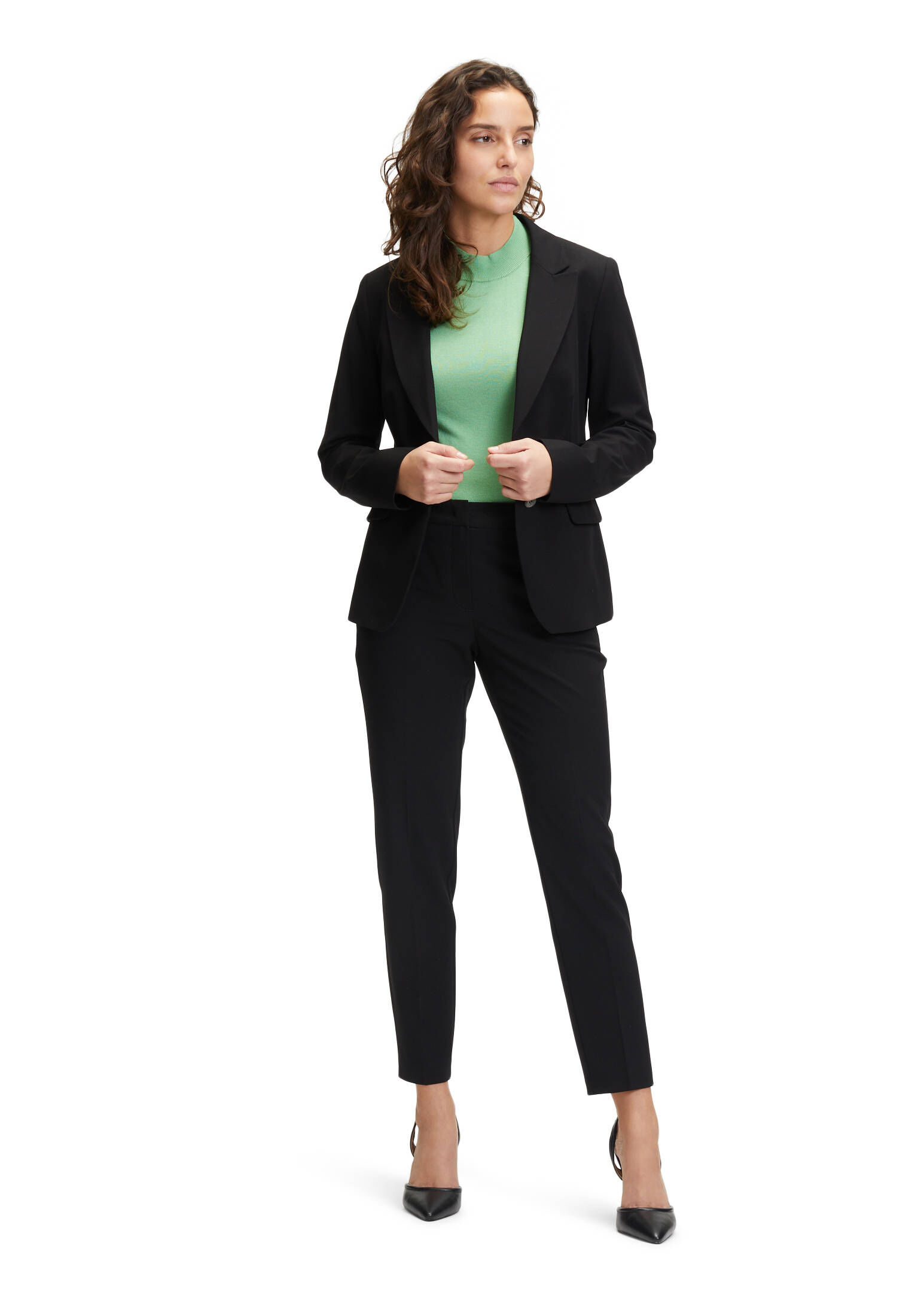 Betty & Co| Damen Klassischer Blazer mit Taschen