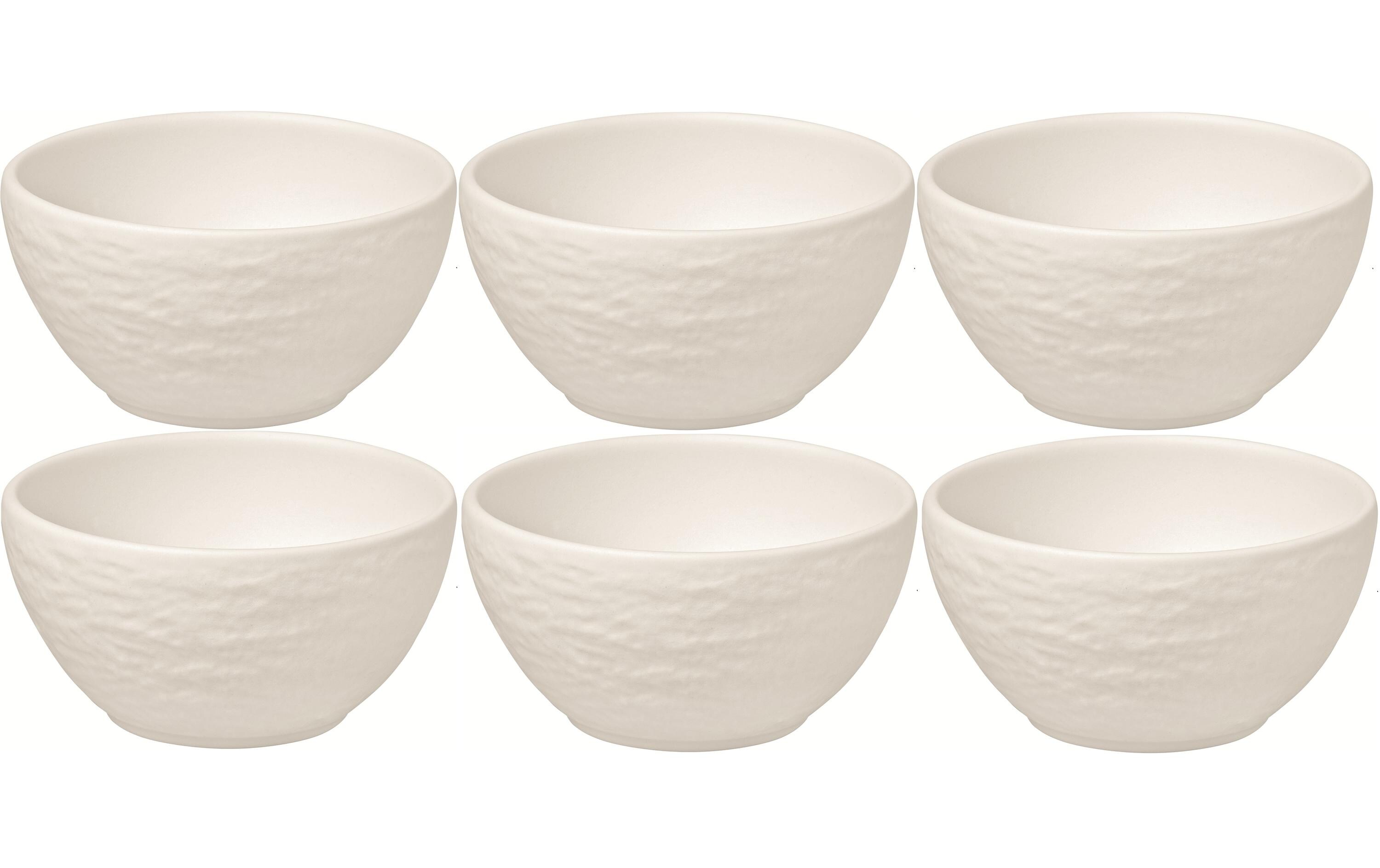 Snackschale Manufacture Rock 7.7 cm, 6 Stück, WeissDipschalen Set aus Porzellan