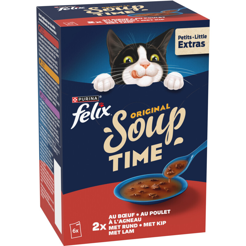 Felix Soup original met rund kip lam