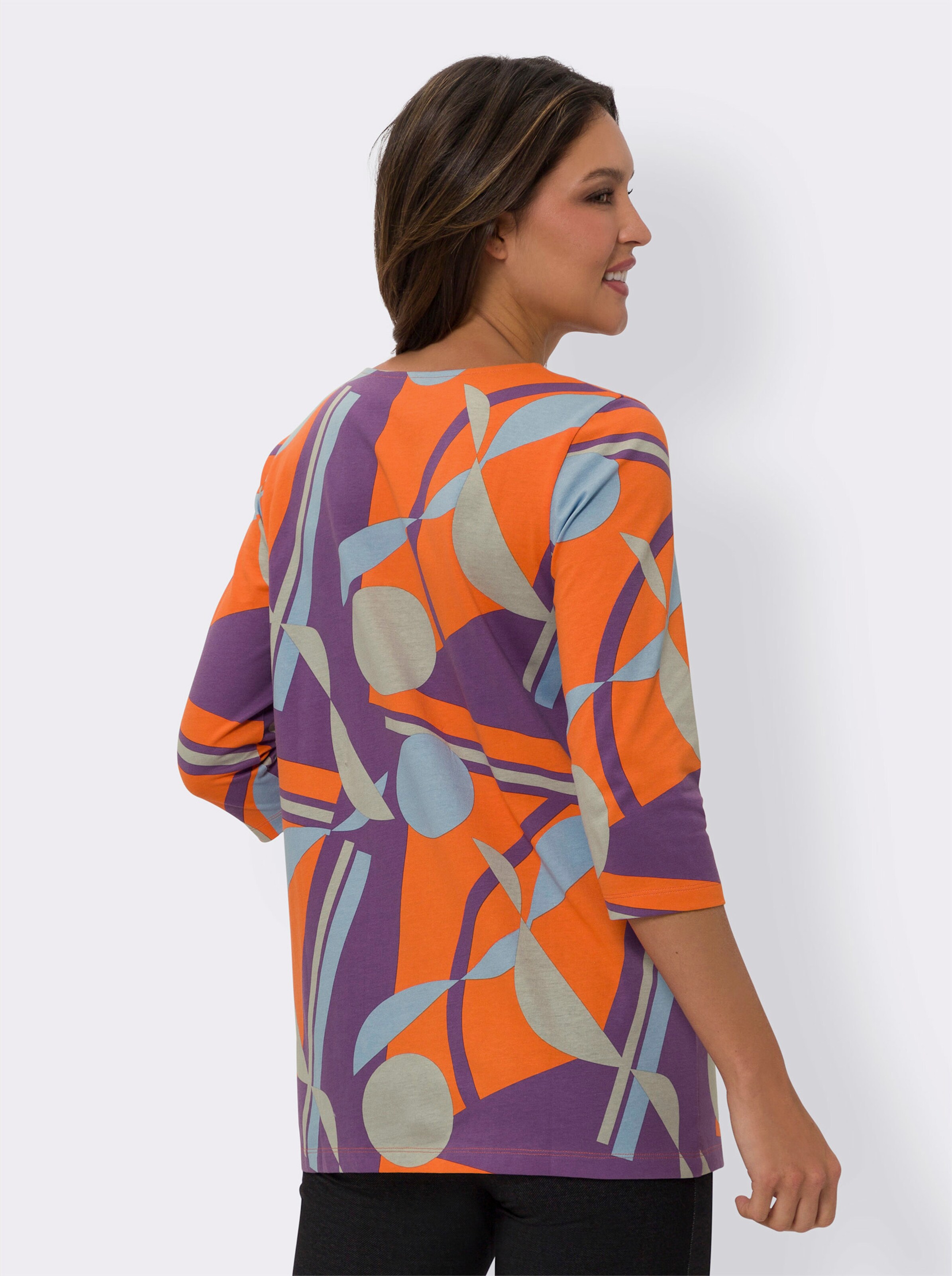 Longshirt mit Grafik-Druck