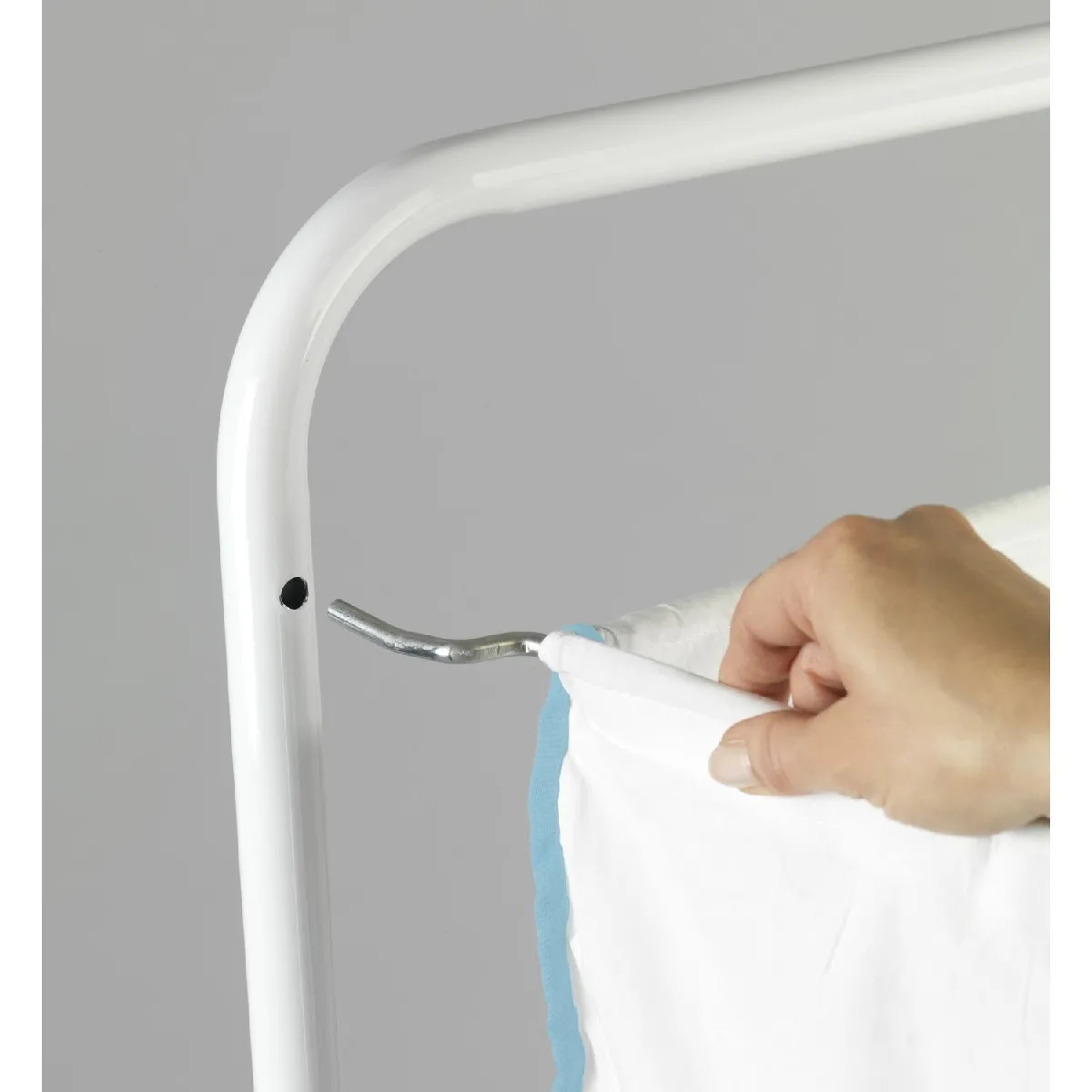 WENKO Panier à linge Escala - 3 Bacs - Blanc