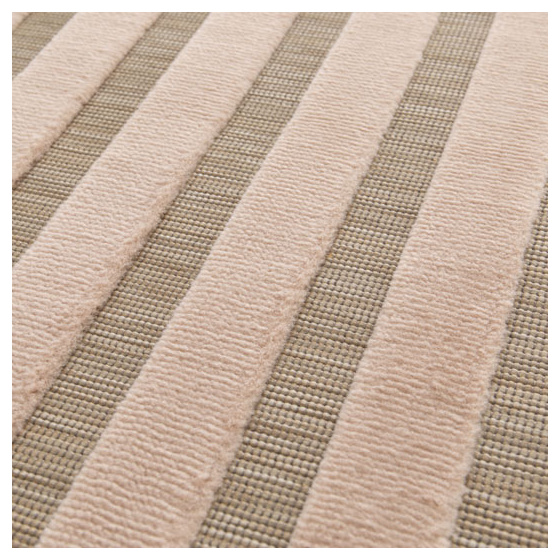 Tapis intérieur et extérieur en relief - luna - beige, jaune, rose - 80 x 150 cm