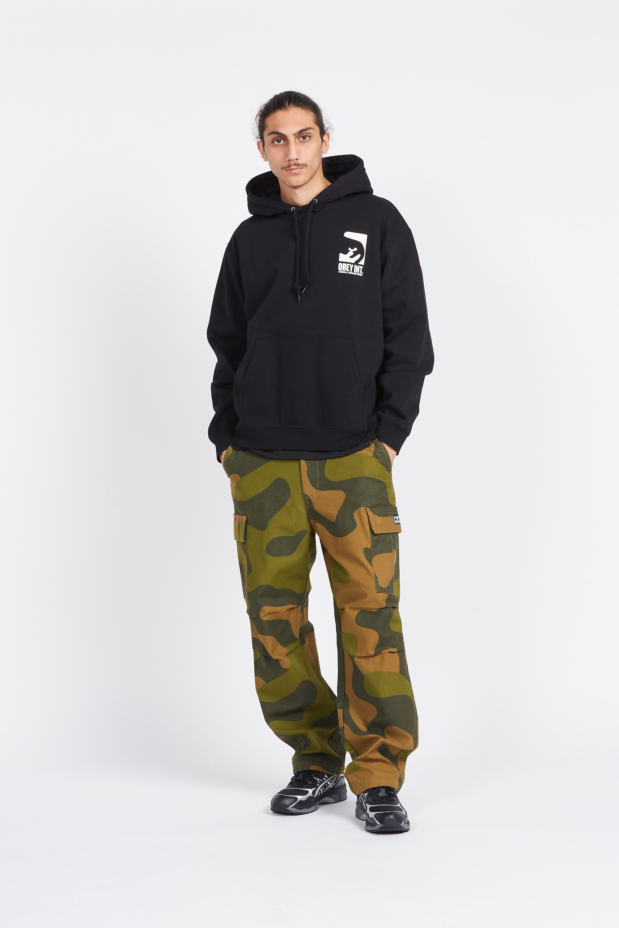 OBEY Hoodie OBEY INT. VISUAL INDUSTRIES Noir