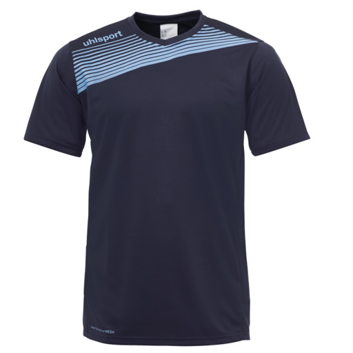 Camisa League 2.0 Mc Azul Marinho/Azul Claro Uhlsport