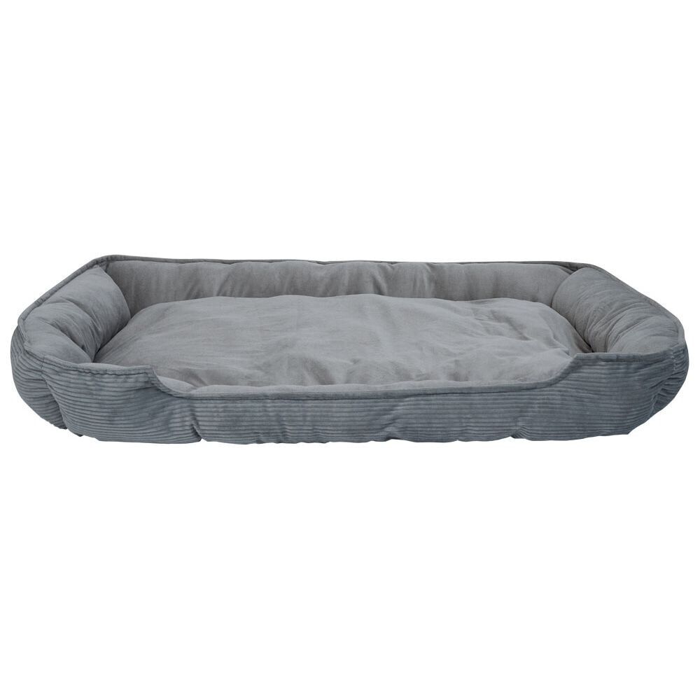 Couchage pour chien toucher doux 100xH16x65cm gris