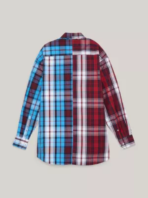 Camisa xadrez clássica bi-gênero Crest Half And Half Fit