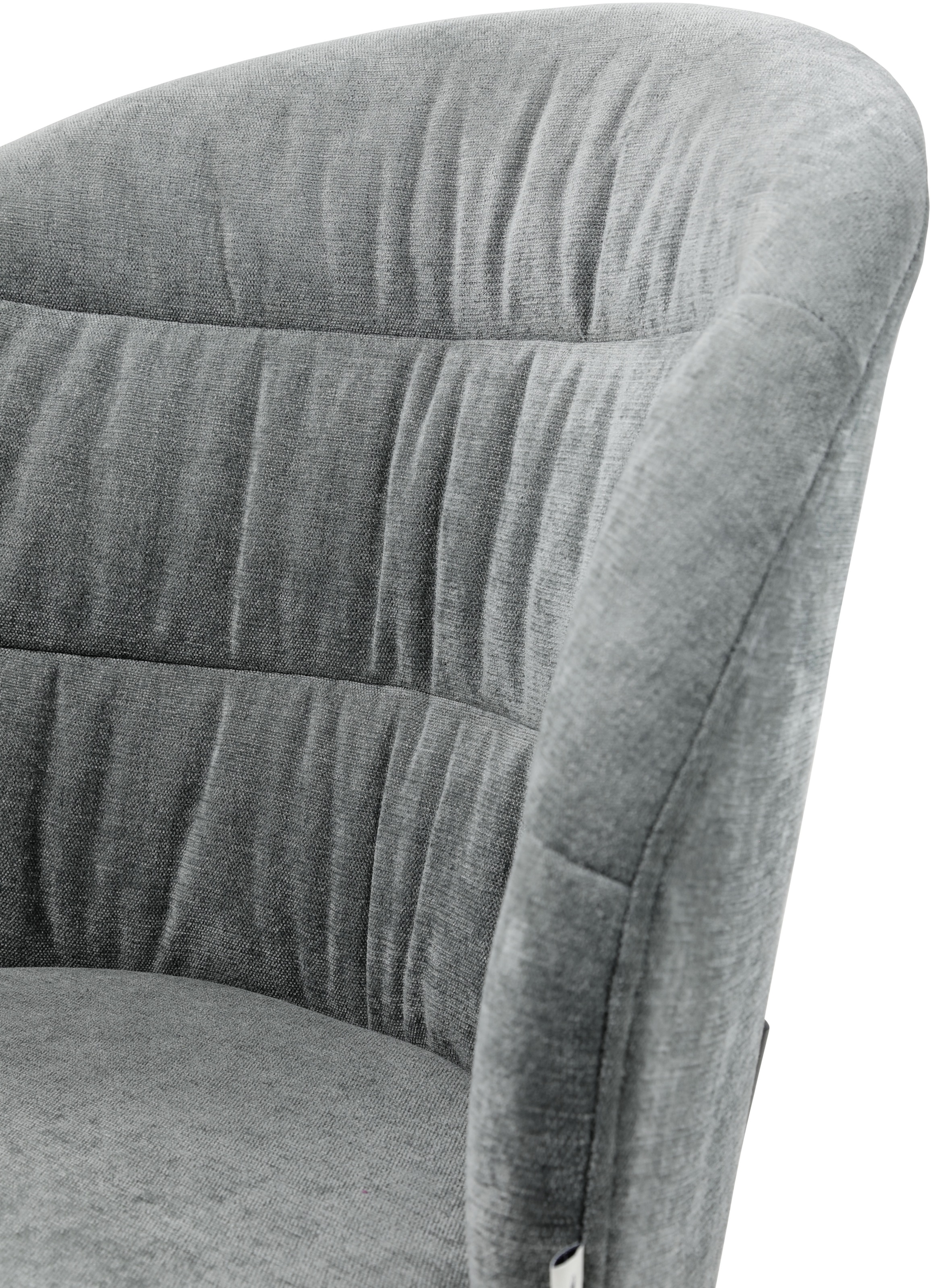 TOM TAILOR HOME 4-Fussstuhl »LEAF CHAIR« (Set) 2 Stk.4-Fussgestell, Raffung in der Rückenlehne