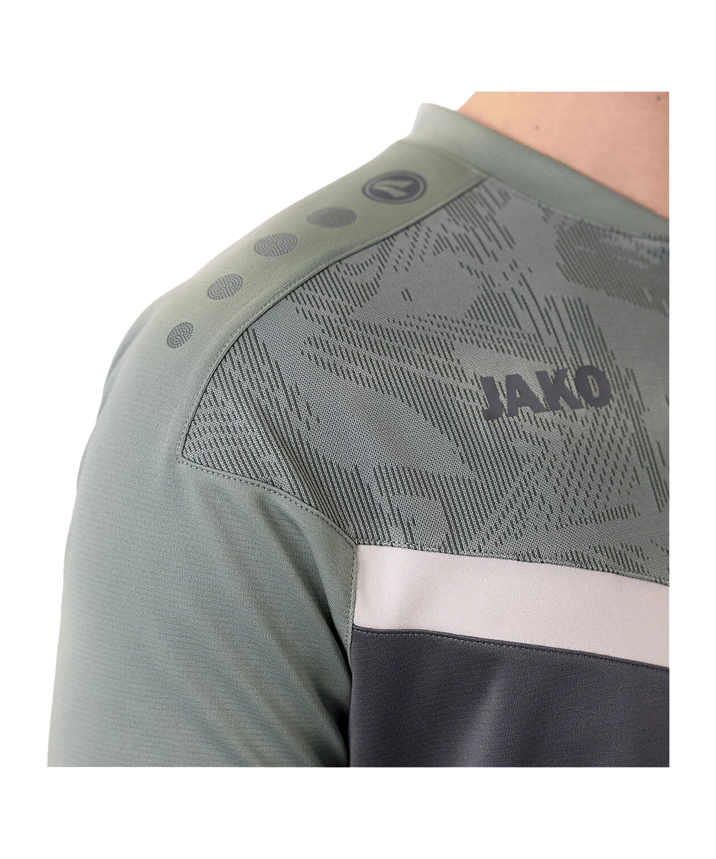 JAKO Iconic Poloshirt Grau Grün F852