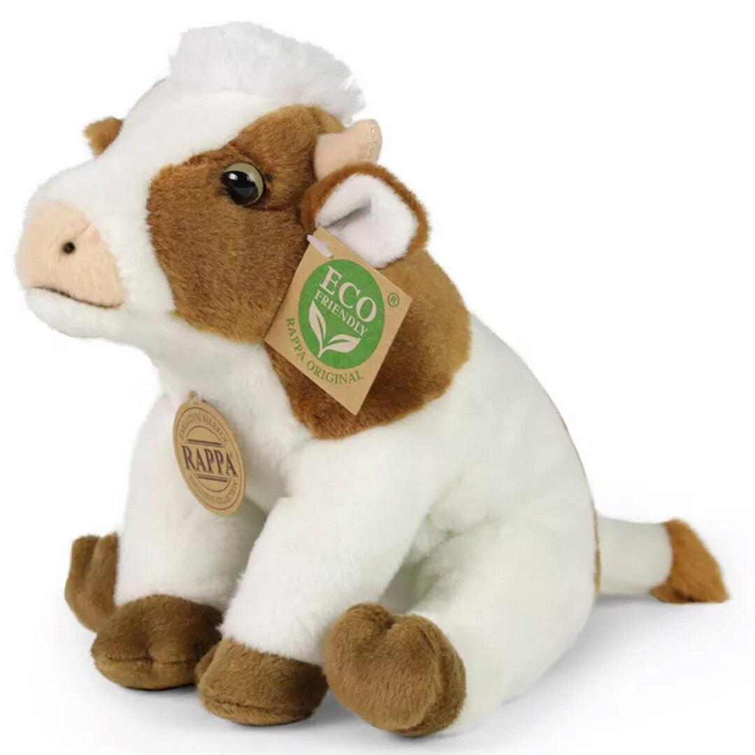 Rappa knuffelkoe bruin - 18 cm