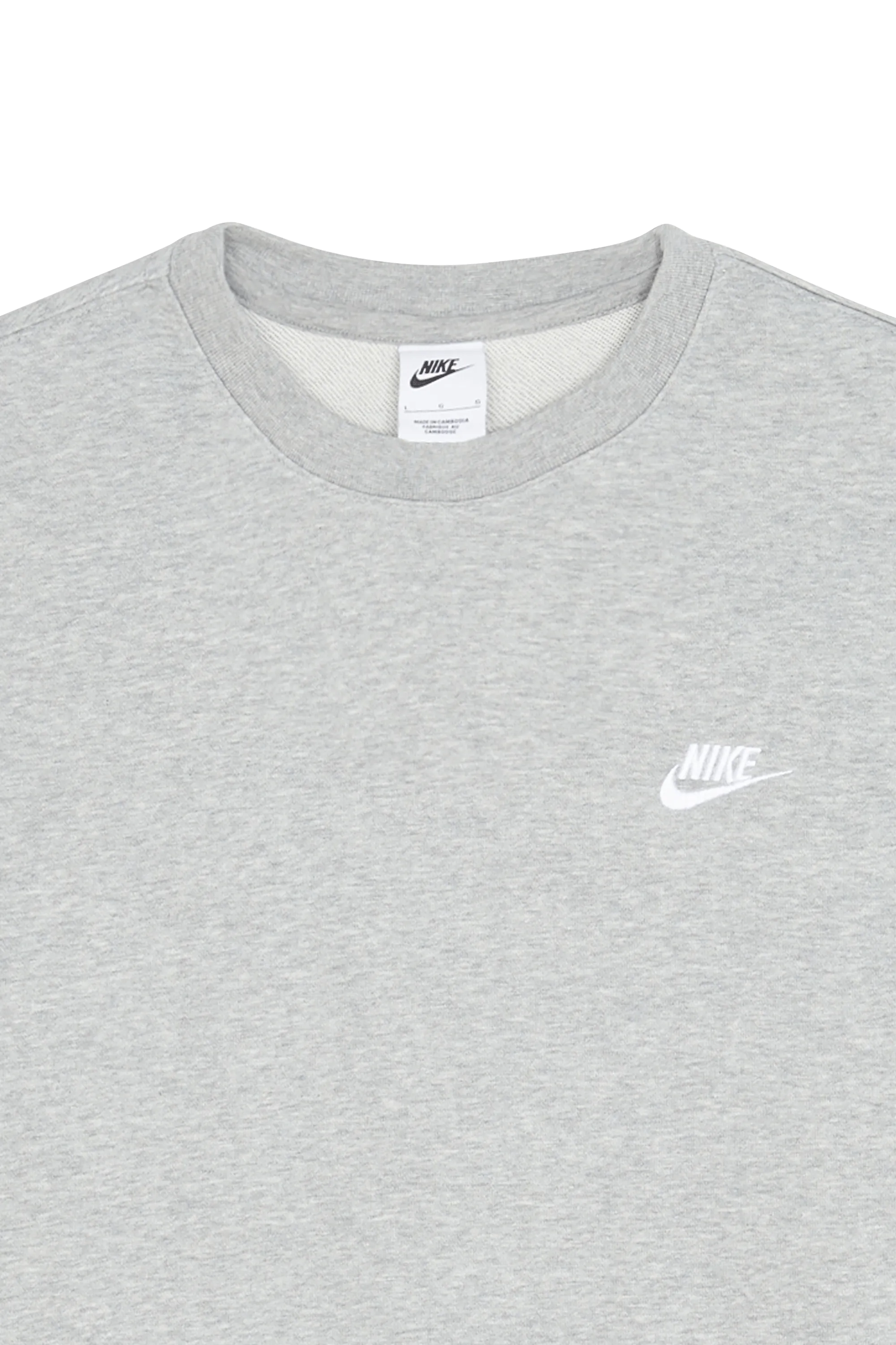 NIKE Sweatshirt M NSW CLUB CRW FT Gris