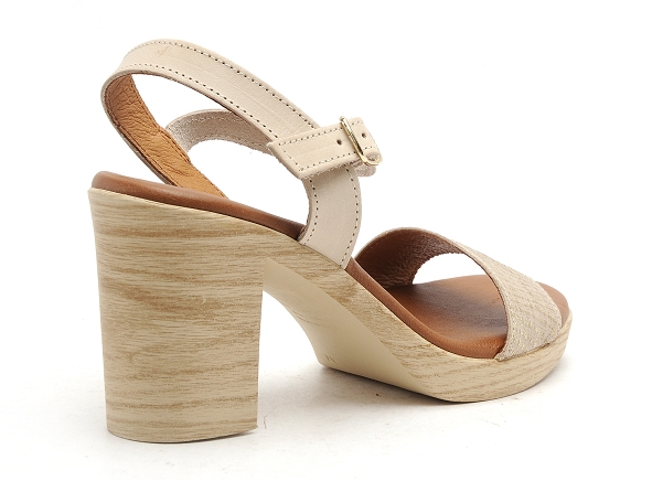 Eva frutos nu pieds talons femme 990 beige