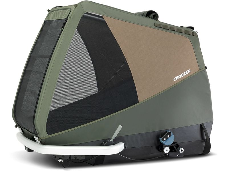 Croozer Veloanhänger Dog Tammo XXL, Moss Green Fahrradanhänger für den Transport