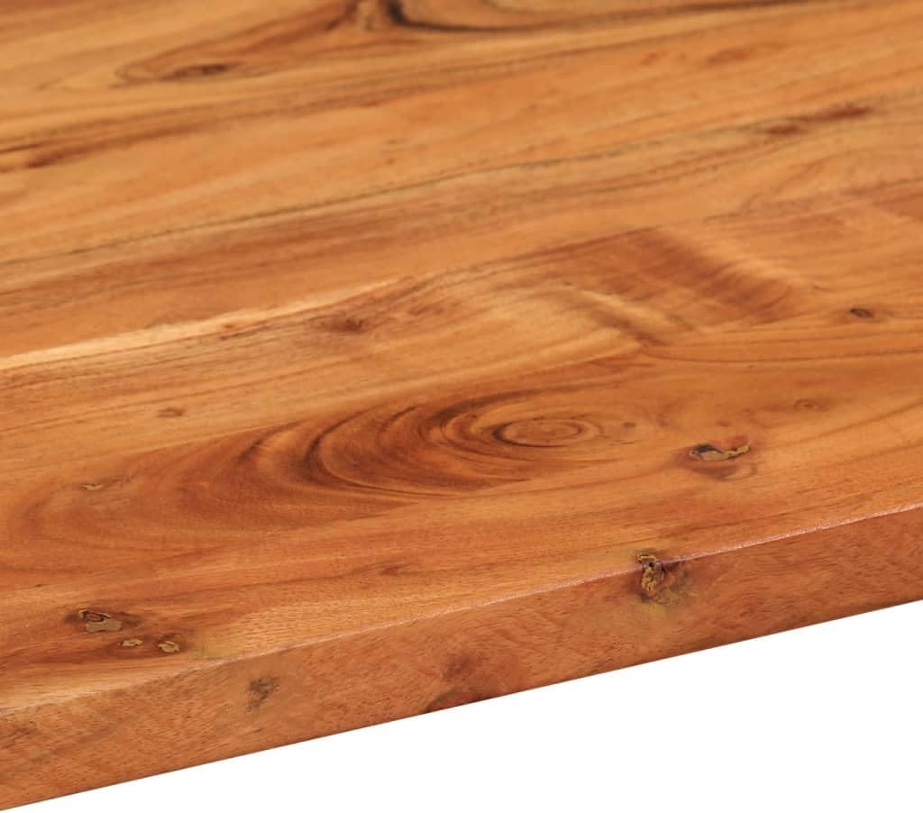 vidaXL Tischplatte, Holzplatte Holztischplatte Oval, Möbelplatte Platte für Beistelltisch Bartisch, Massivholzplatte Schreibtischplatte Ersatzplatte, 120x50x3,8cm Massivholz Akazie