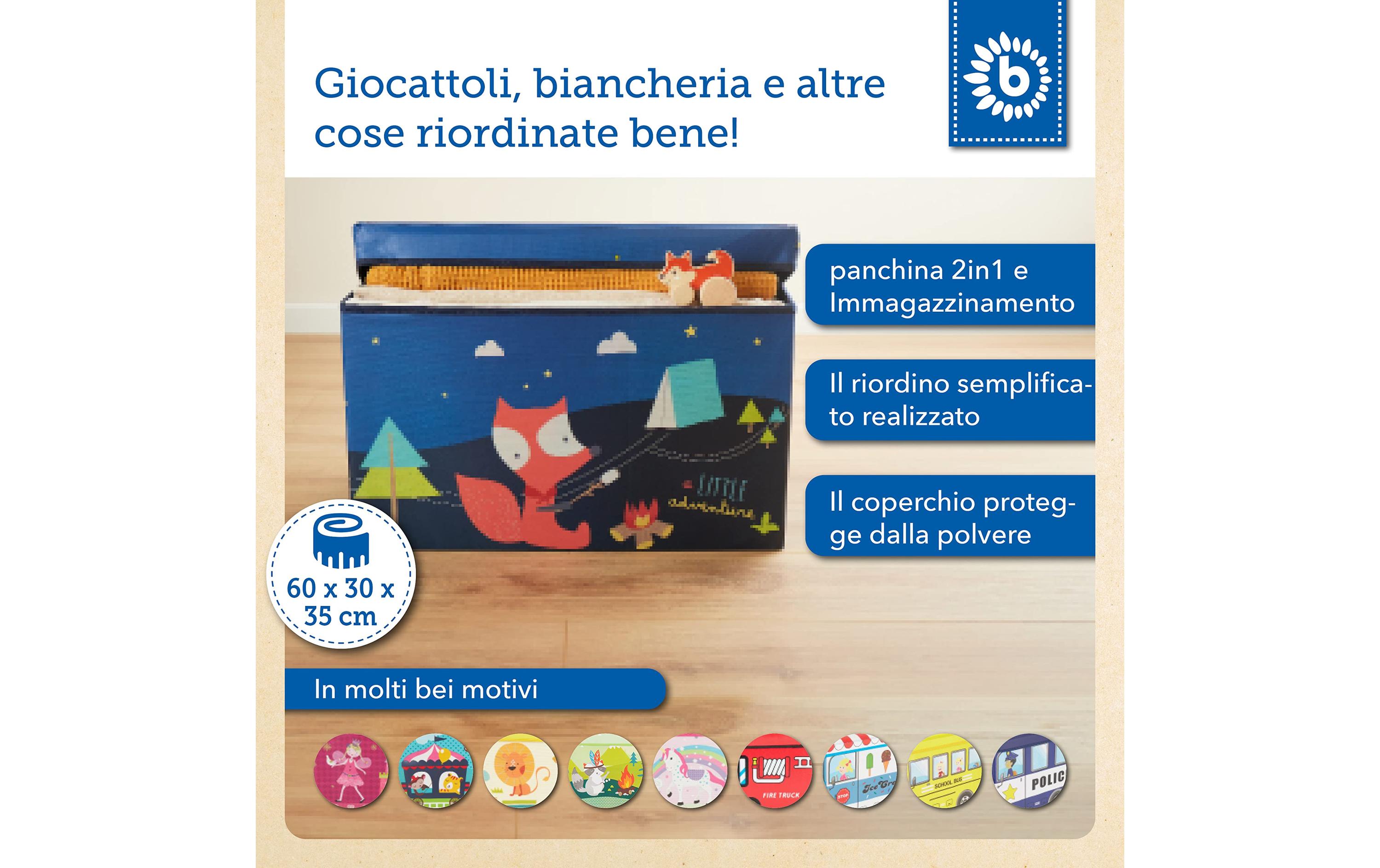2in1 Aufbewahrungsbox und Bank Scout CampAufbewahrungsbox mit Deckel