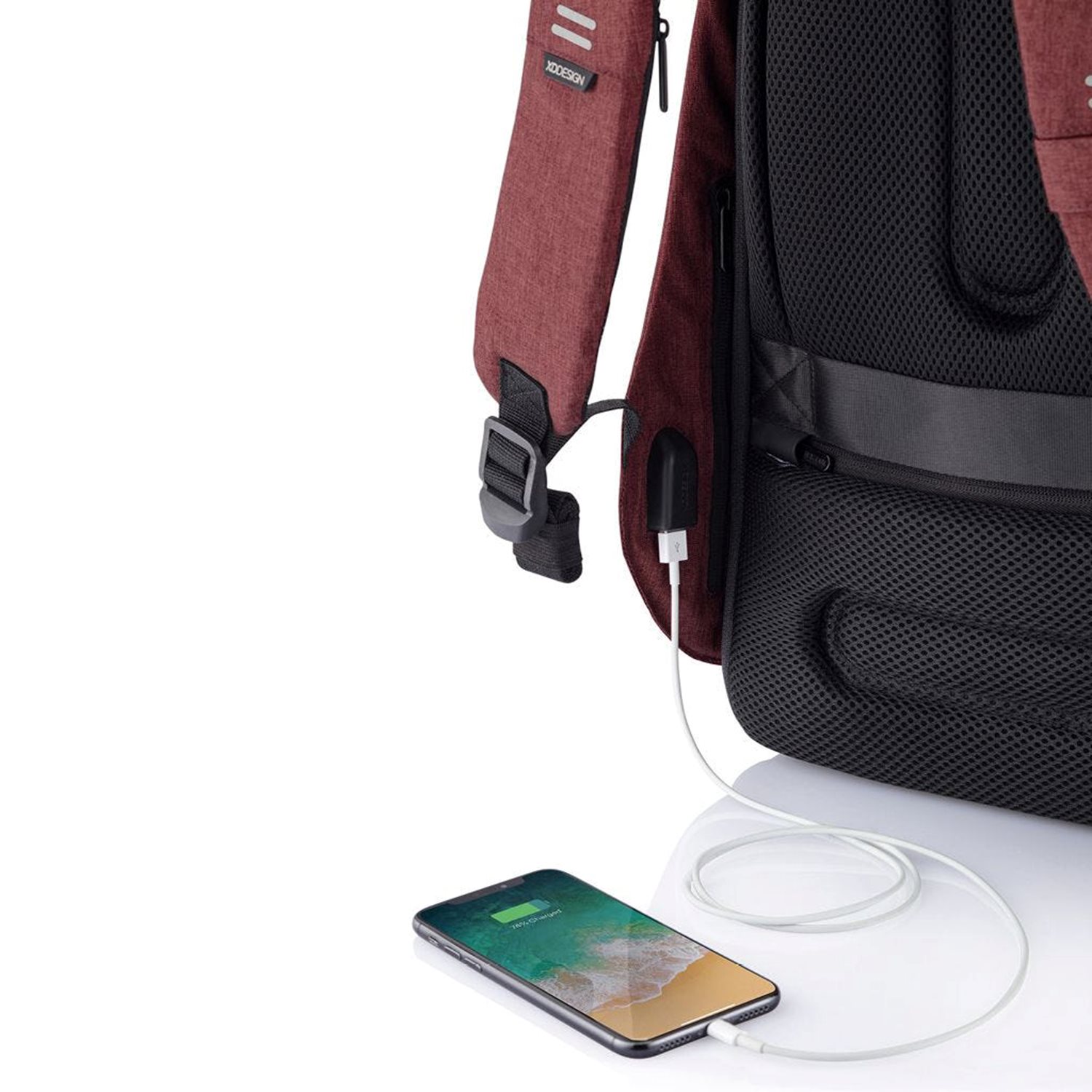 XD Design Bobby Hero Regular Anti-diefstal Rugzak red
