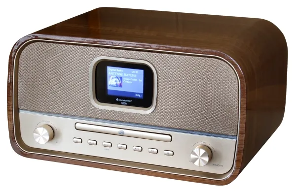 Soundmaster DAB970BR1, Home audio mini system, Guld, Træ, 30 W, DAB ,FM, MP3, CD,CD-R,CD-RW