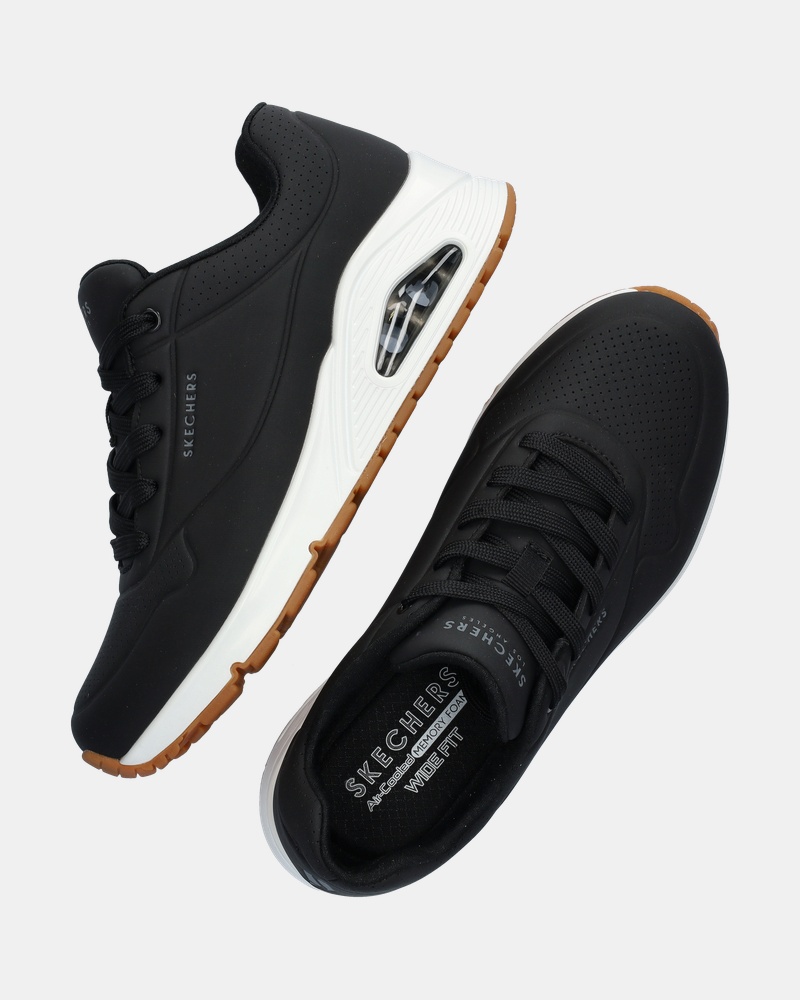 Skechers Uno Wide Lage sneakers  - zwart