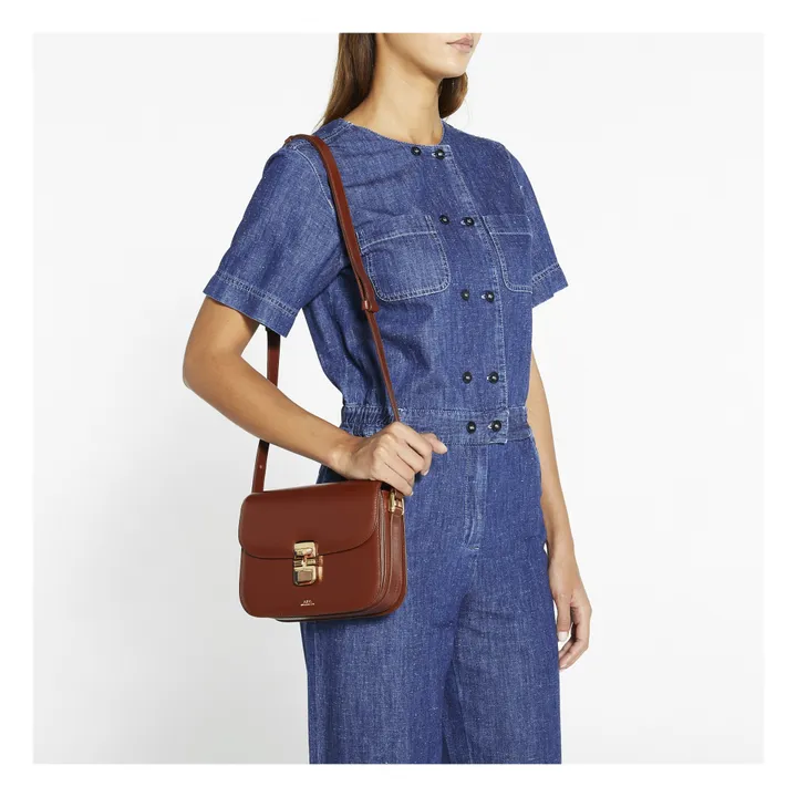 A.P.C. Sac Grace Small Cuir Lisse | Noisette