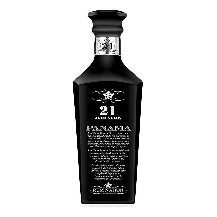 Rhum Rum Nation Panama 21 ans decanter 40%