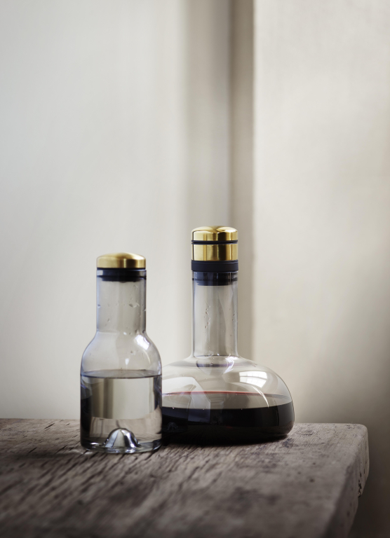 Audo Copenhagen Bottle karaf 0,5L transparant/messing