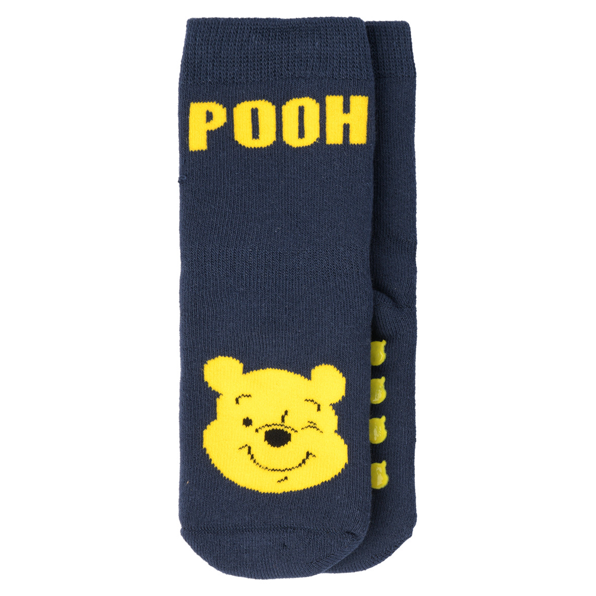 Topomini 3 Paar Winnie Puuh Stoppersocken im Set dunkelblau / cremeweiss