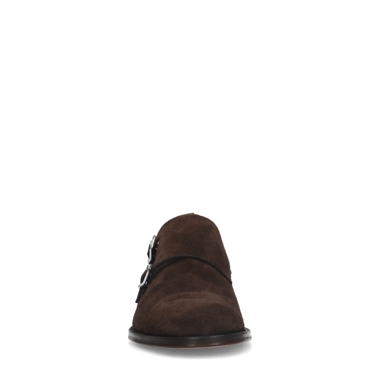 Bruine suède gespschoenen