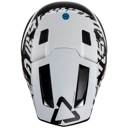 Casque cross Leatt 9.5 CARBON V23 AVEC MASQUE 2024 - Blanc