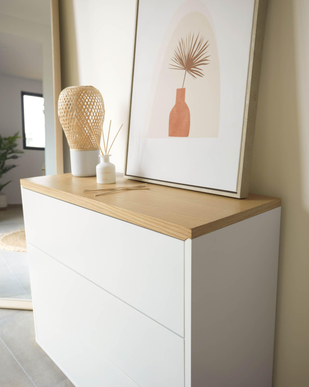 Kave Home Abilen dressoir 90x75 wit