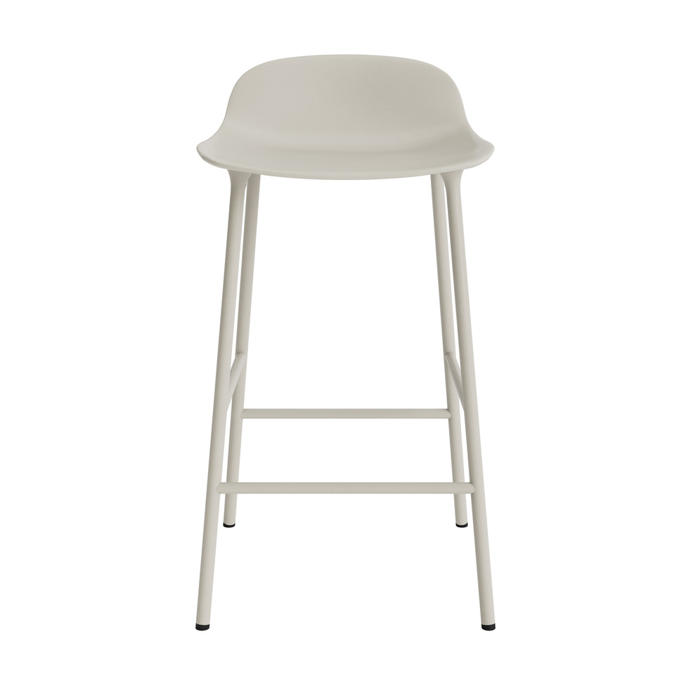 Bar Stool Form Steel light grey 65 cm