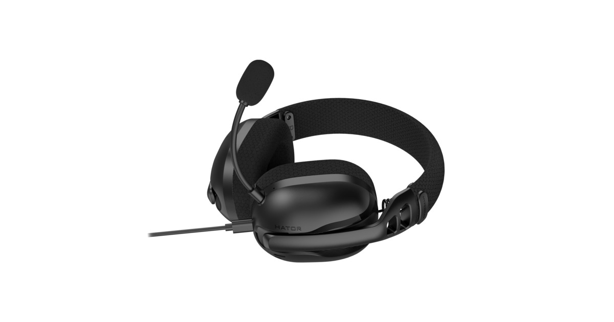HatorHyperpunk 3 USB over-ear gaming headset  (Zwart, Virtual 7.1 Surround Sound, USB-A / USB-C / Bluetooth)