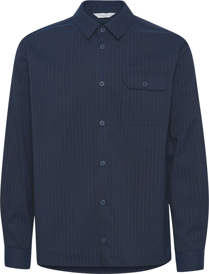 Casual Friday CFAUGUSTO LS striped shirt Dark navy melange