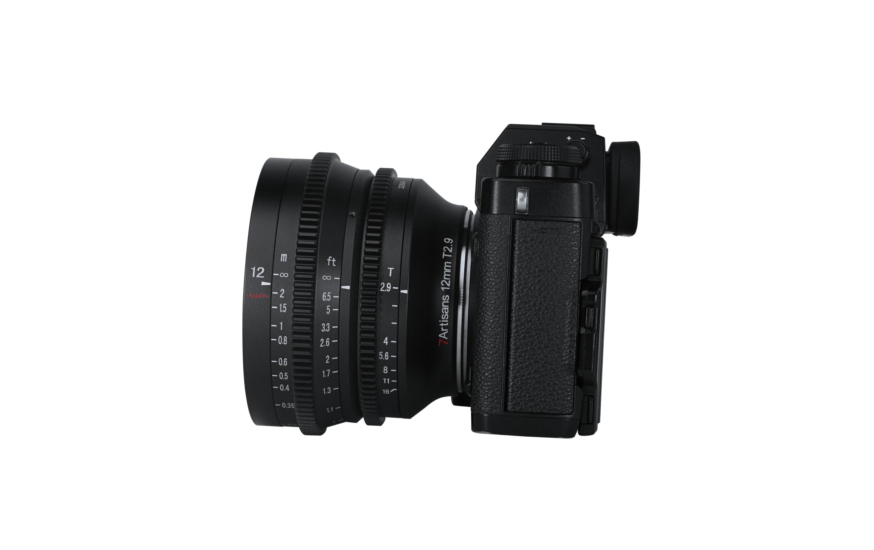 Festbrennweite 12mm T/2.9 – Fujifilm X-Mount<br>Scharfe, kompakte und robuste Weitwinkel-Festbrennweite